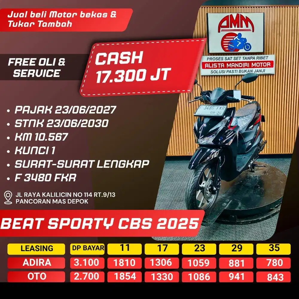 BEAT CBS TH 2025 BISA KREDIT/TUKAR TAMBAH/BAYAR PAKAI CC/PAYLATER