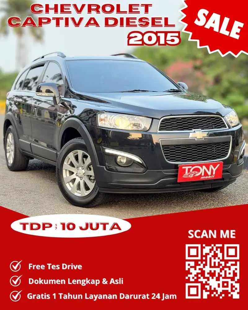 Chevrolet Captiva 2.0L Diesel AT 2015 Hitam