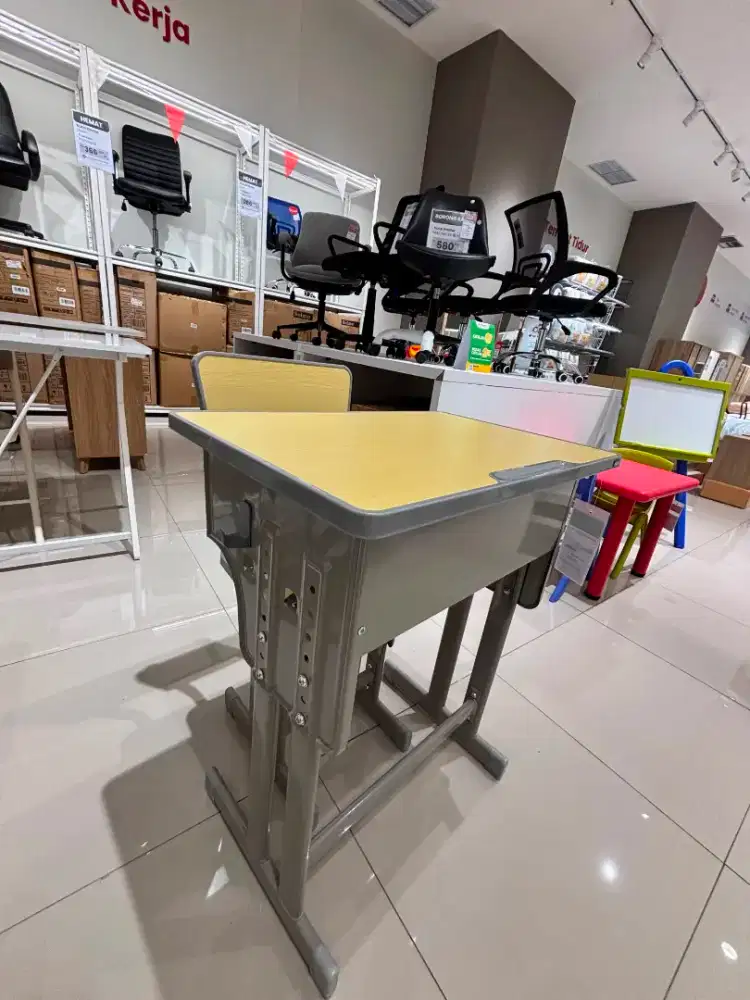 SET KURSI BELAJAR RANGKA BESI