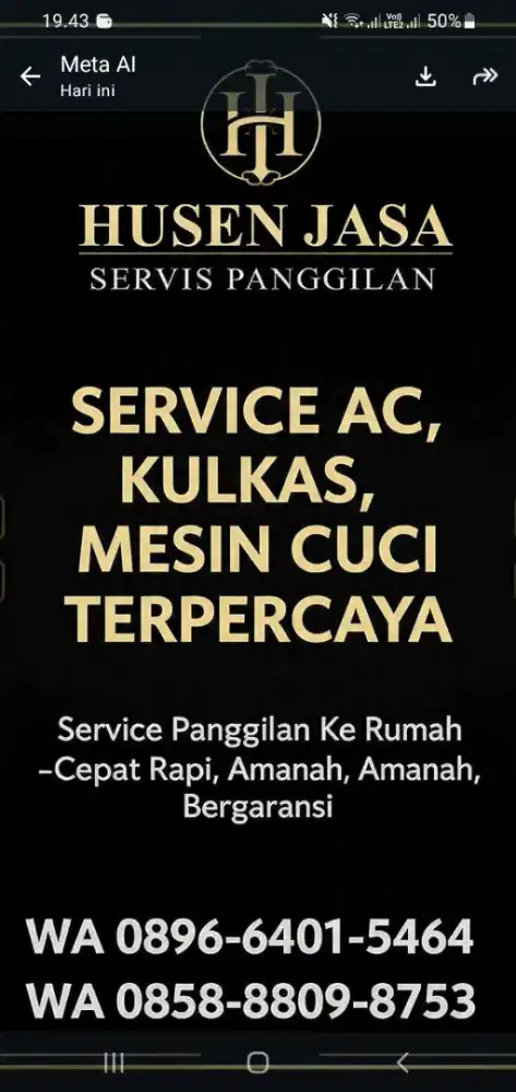 Jasa servis ac dan elektronic panggilan