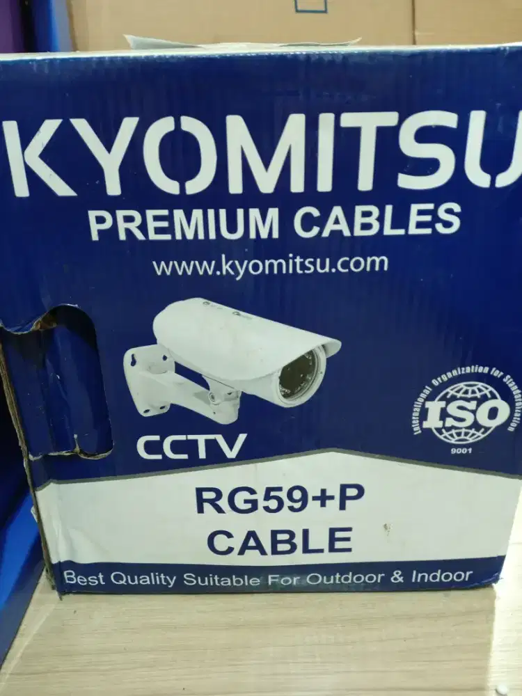 Kabel Coaxial 300M RG59+P Merk Kyomitsu / Kabel CCTV 300 Meter