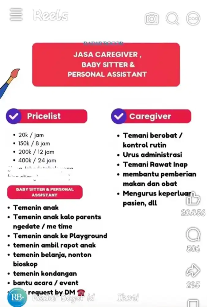 Caregiven baby sitter
