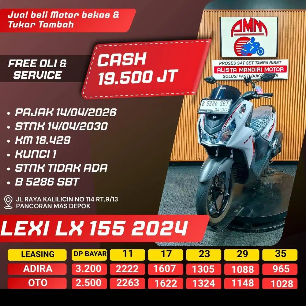 LEXI LX 155 2024 BISA BISA KREDIT/TUKAR TAMBAH/PAKAI CC/PAYLATER