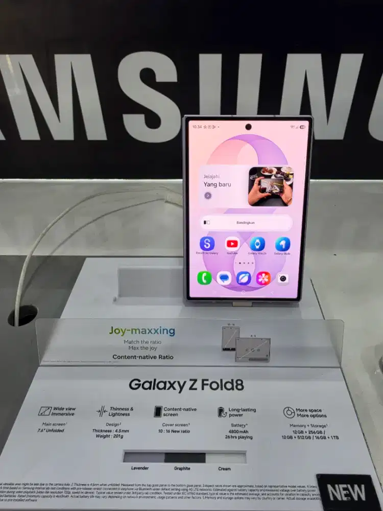 TERBARU SAMSUNG GALAXY Z FOLD 8 BENEFIT HINGGA 9JT