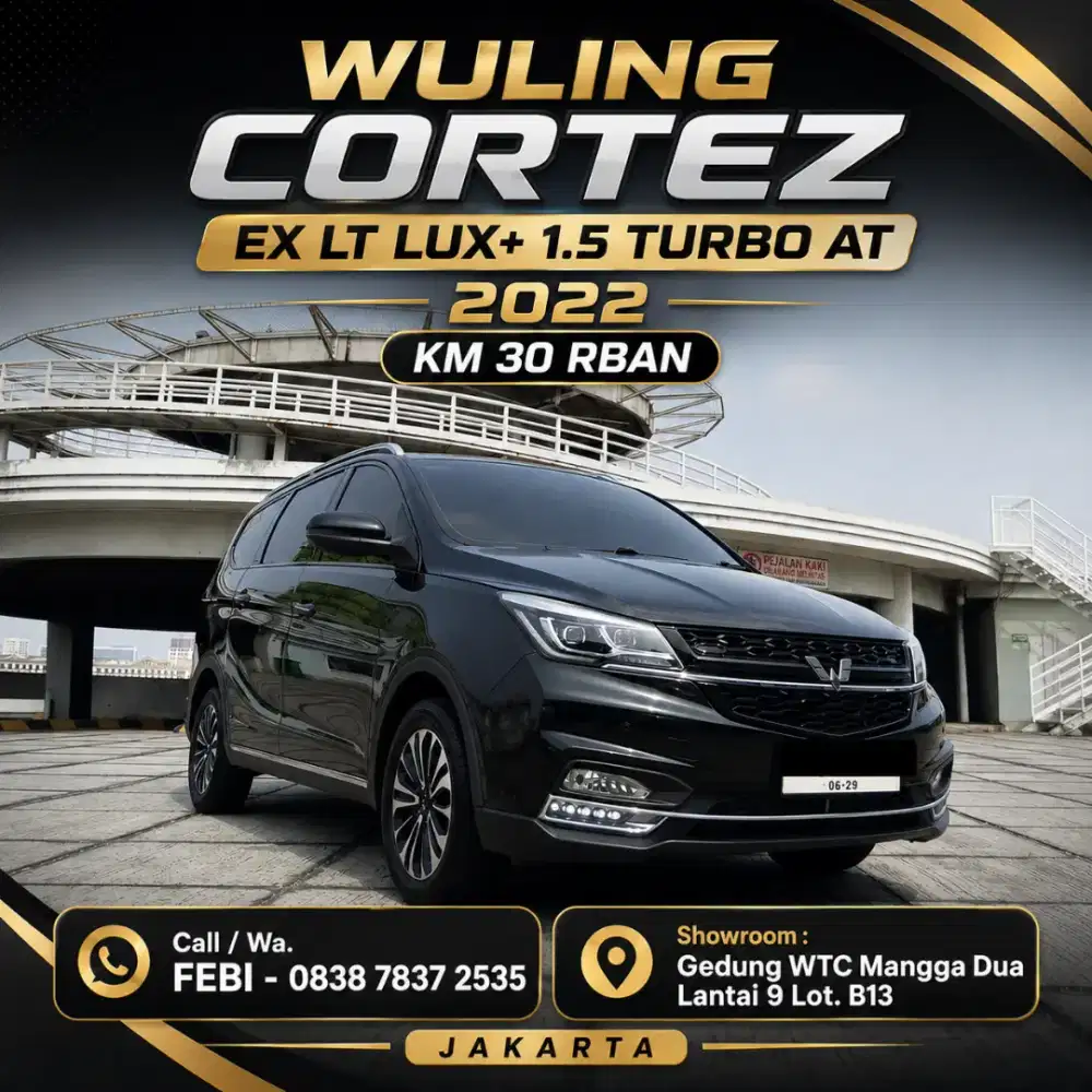 KM LOW 30 RB Wuling Cortez EX LT Lux+ Plus 1.5 Turbo AT 2022 Terawat