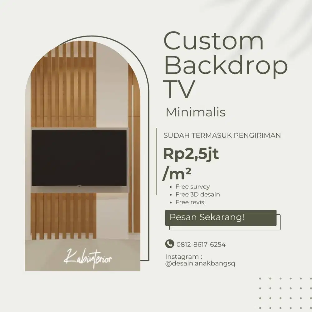 Custom Backdrop TV Minimalist