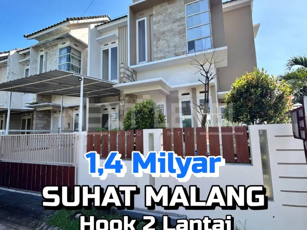 Rumah 2 Lantai Hook Tasikmadu Soekarno Hatta Malang Dekat Brawijaya UMM