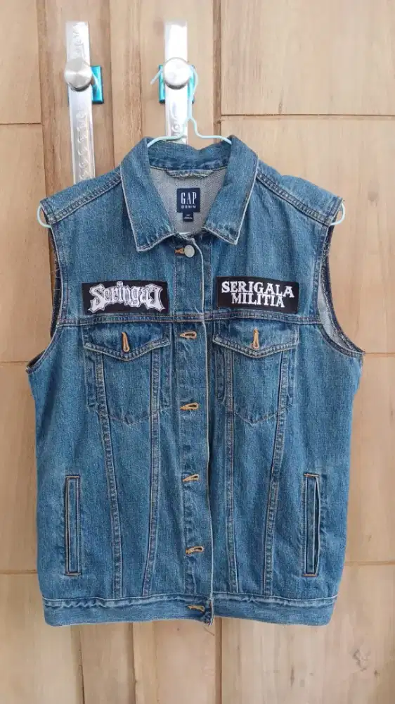 SERINGAI Rompi jeans patch original SERINGAI