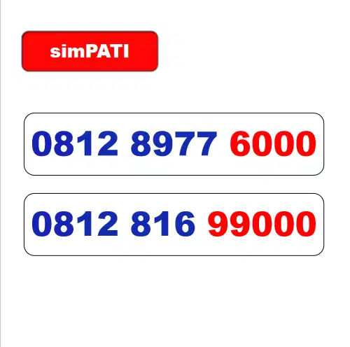 nomor cantik simpati triple
