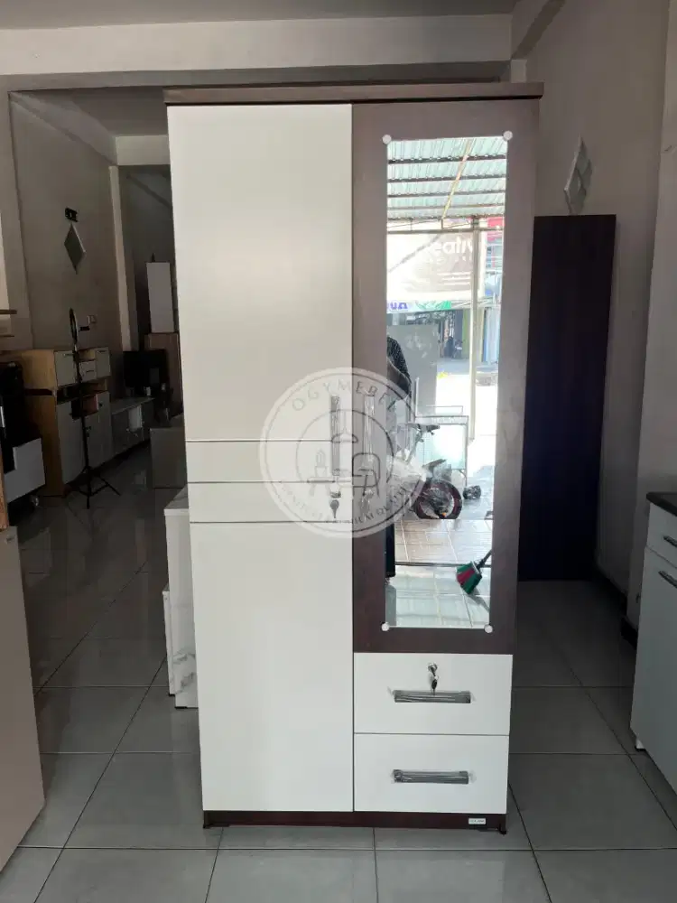 READY LEMARI PAKAIAN 2 PINTU+LACI TERMURAH