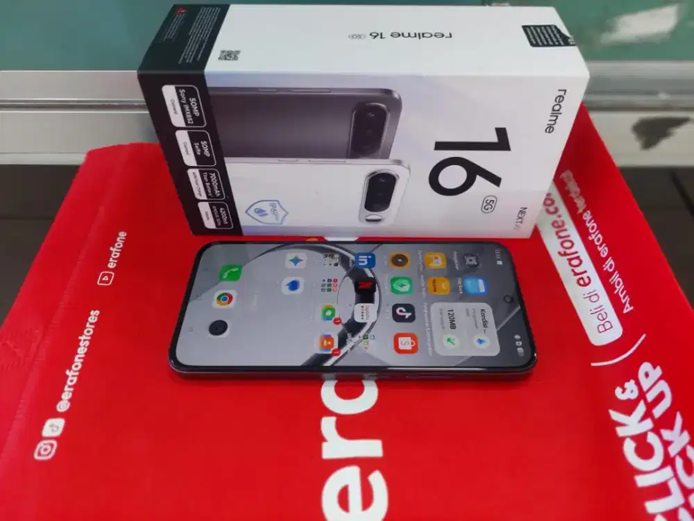 Realme 16 5G ram 12/256 GB mulus no minus lengkap garansi activ