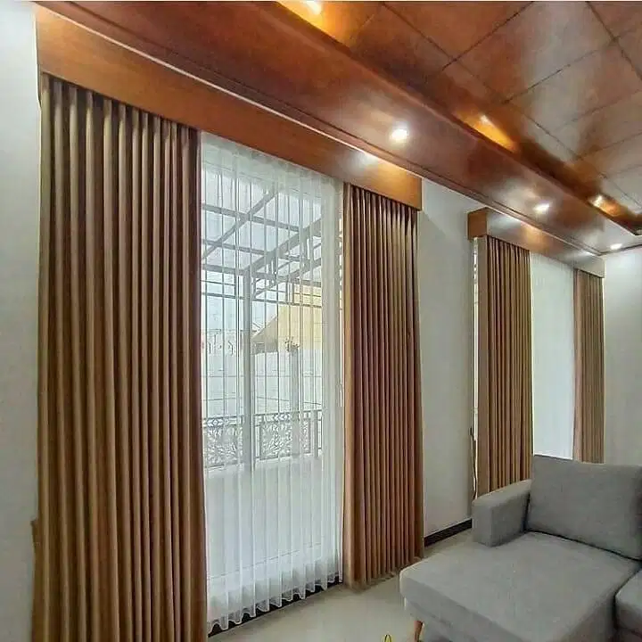 Gorden Vertikal/Vertical Blinds Roll/Roller Krey Wallpaper Dinding 3D