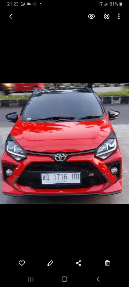 Agya  seri tertinggi  GR km rendah jarang dipake