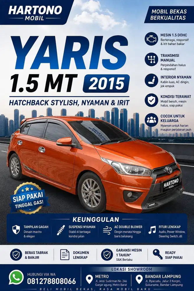 Yaris 1.5 MT 2015
