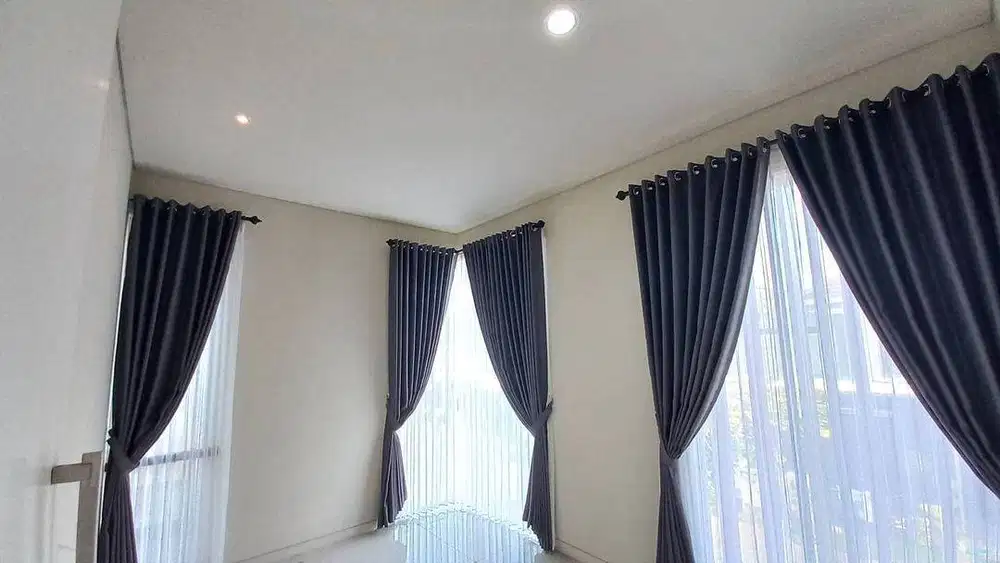 Jasa Pasang Gorden Custom Wallpaper Dinding 3D Gordyn Hordeng Korden
