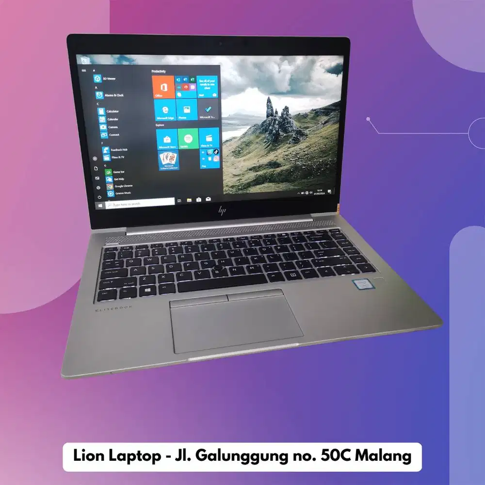 Core i5 Gen 8 RAM 8GB SSD 256GB HP Elitebook 840 G5 [12|08]