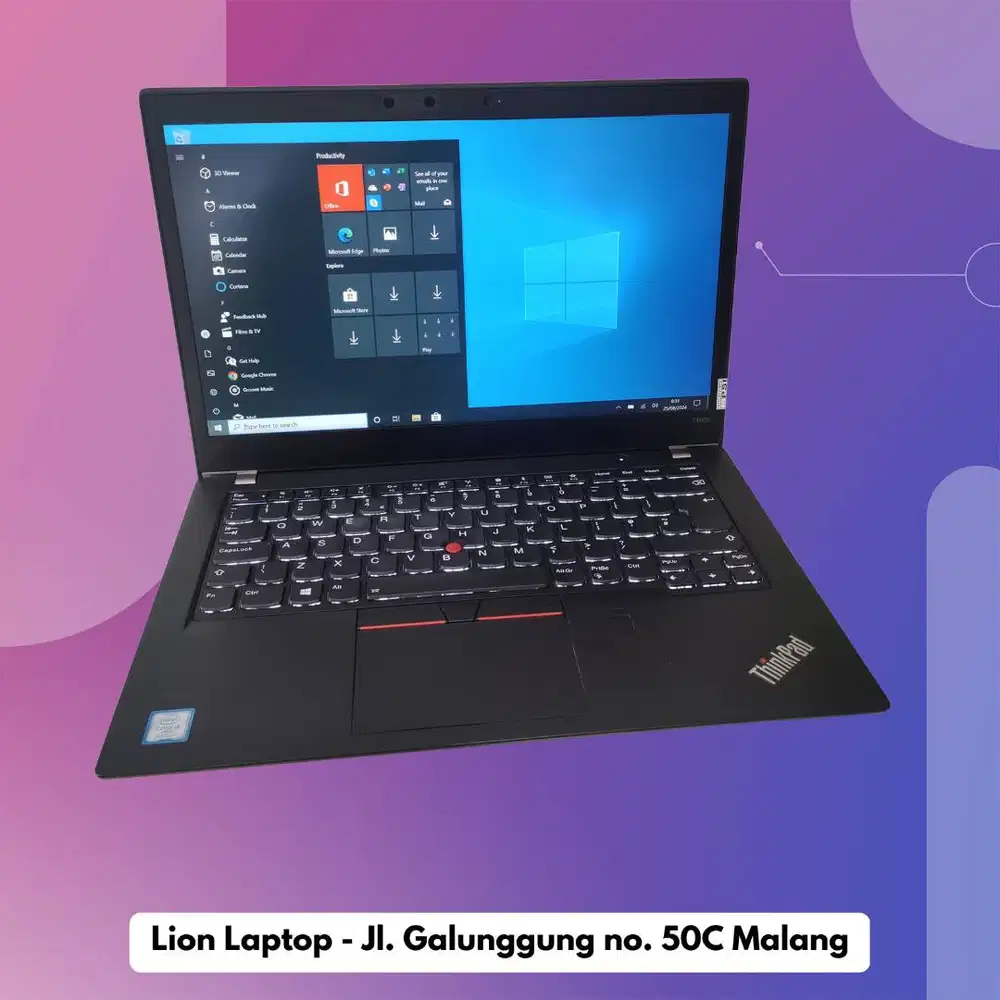 RAM 8GB Core i5 gen 8 Lenovo Thinkpad T480s SLIM [12|08]
