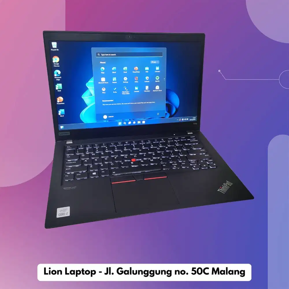 RAM 16GB Core i7 Gen 10 Slim SSD 256GB Lenovo Thinkpad T14S [12|08]