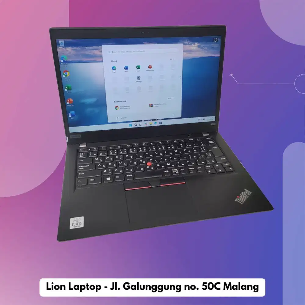 i5 GEN 10 Murah RAM 8GB Lenovo Thinkpad X390 [12|08]