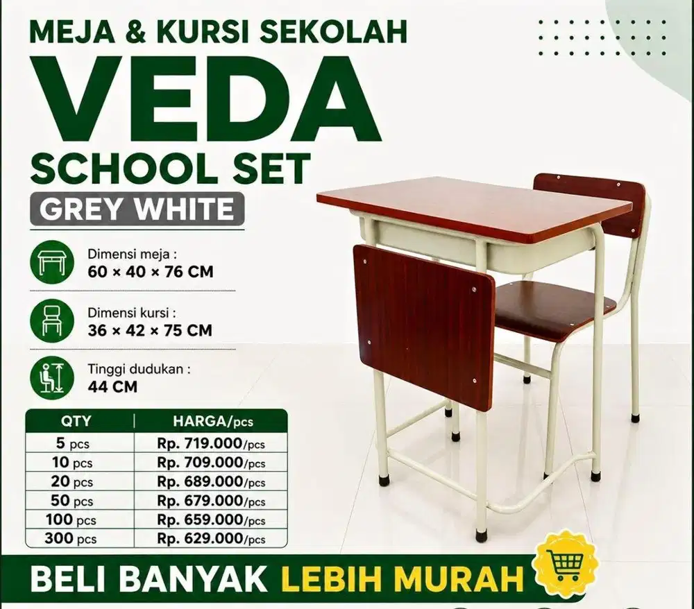 Meja ruang kelas veda