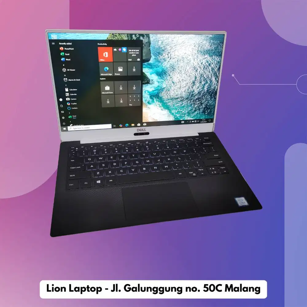 Slim & Ringan Core i5 RAM 8 SSD 256 DELL XPS 13 9370 [12|08]