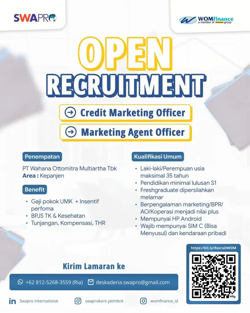 Loker Marketing Agent Officer