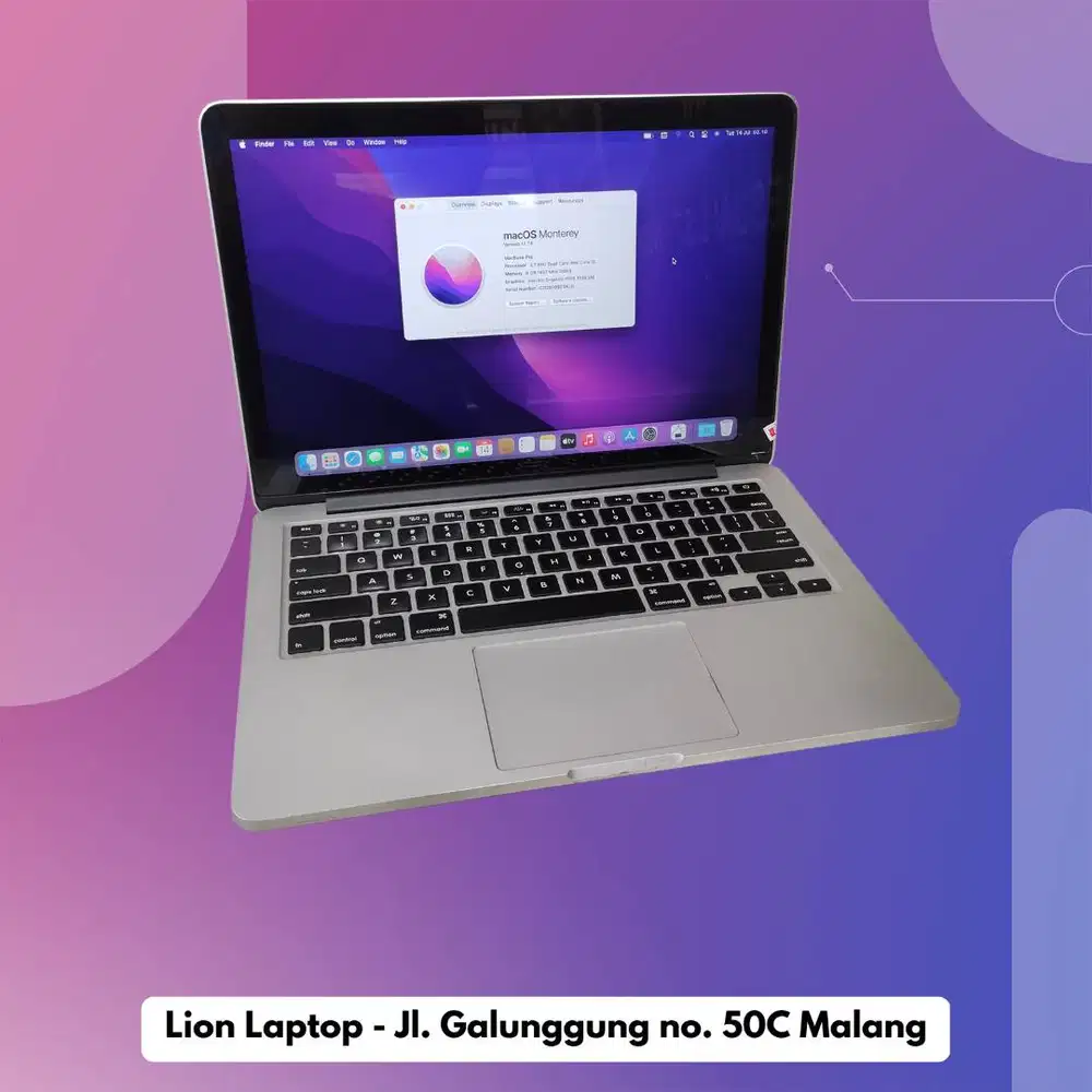 Macbook Pro Retina Core i5 Late 2013 Mulus [12|08]