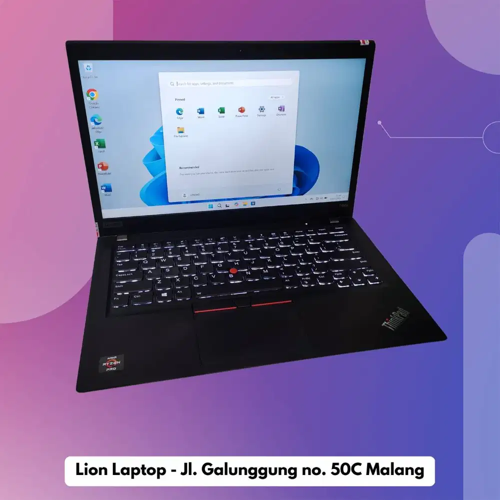 RAM 16GB AMD Ryzen 7 4Ghz VGA 2GB Lenovo Thinkpad T495s [12|08]