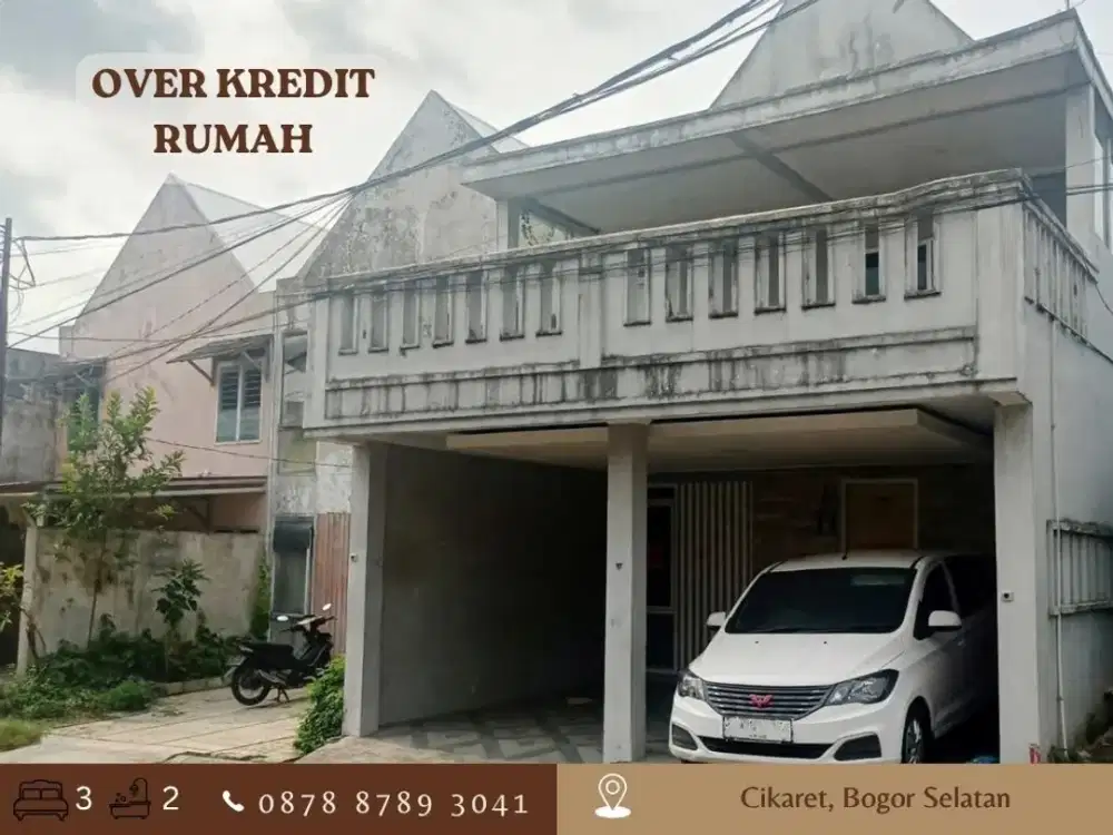 Jual Over Kredit Rmh 2LT 89JT dkt Stasiun di Shafa Townhouse Bogor
