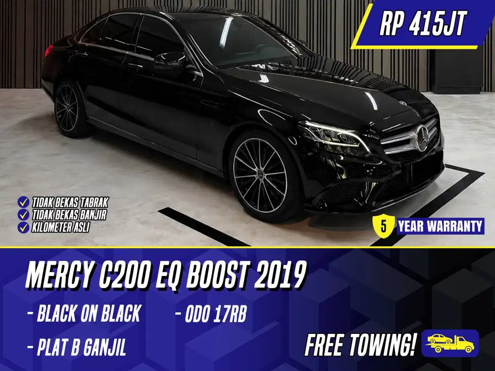Mercedes Benz C200 EQ Boost 2019 Black Hitam Mercy C 200 EQBoost