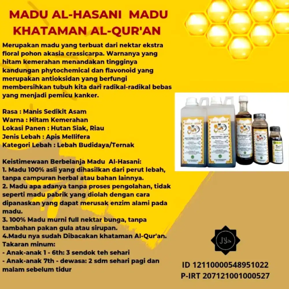 Jual madu asli al hasani
