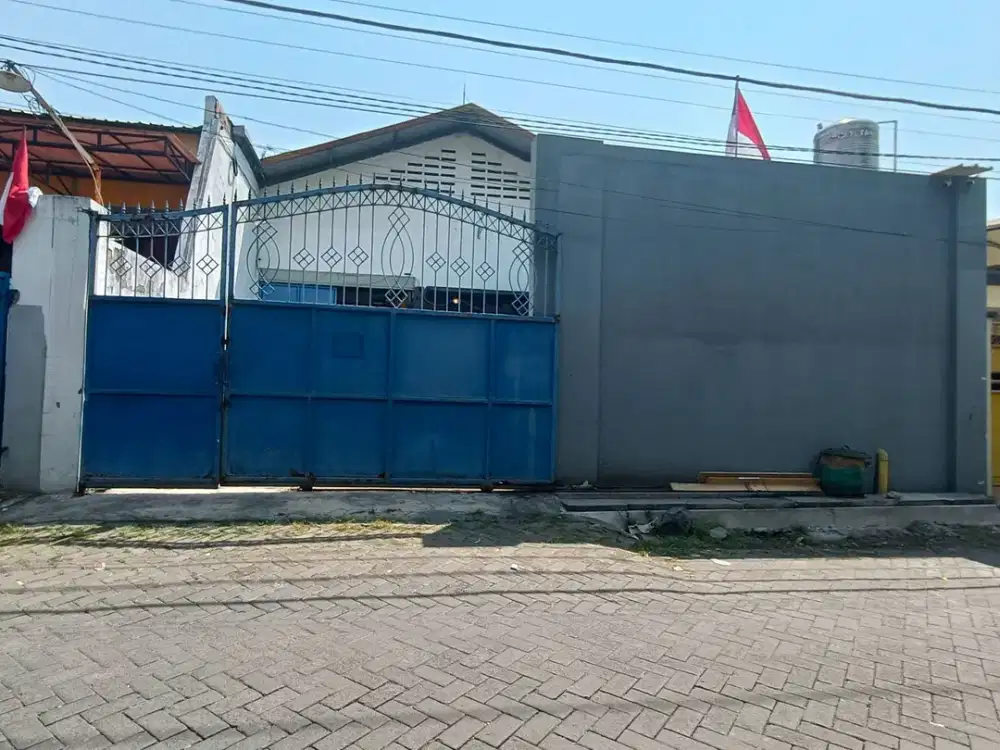 Dijual gudang Ploso dkt lokasi bagus strategis row jalan besar truck bisa masuk