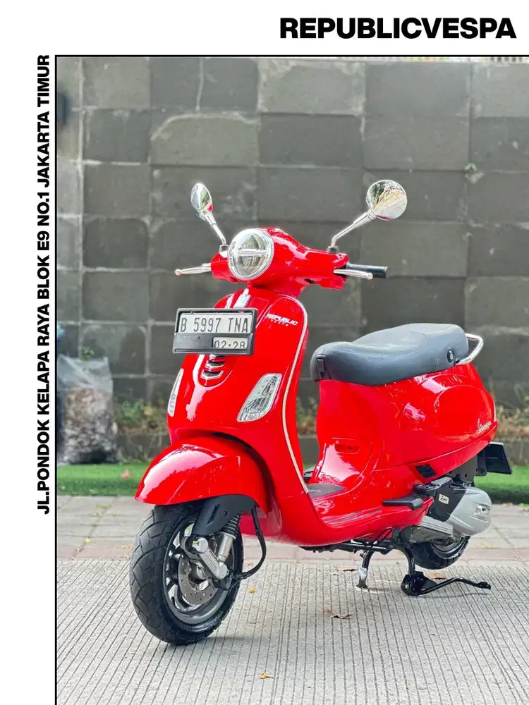 TERMURAH PIAGGIO VESPA LX125 TH 2022 WARNA RED PASSIONE