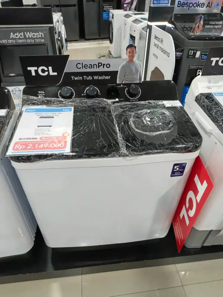 Kredit mesin cuci TCL 9kg promo tanpa dp
