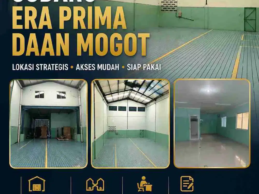Dijual Gudang Gandeng uk 18x39 di Eraprima Daan Mogot