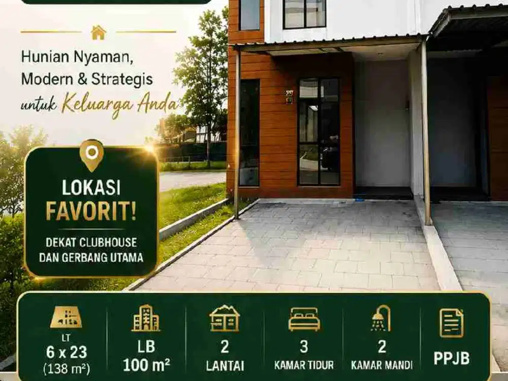 Dijual Rumah 2 Lantai dengan Luas 138m² di Citra Garden Puri