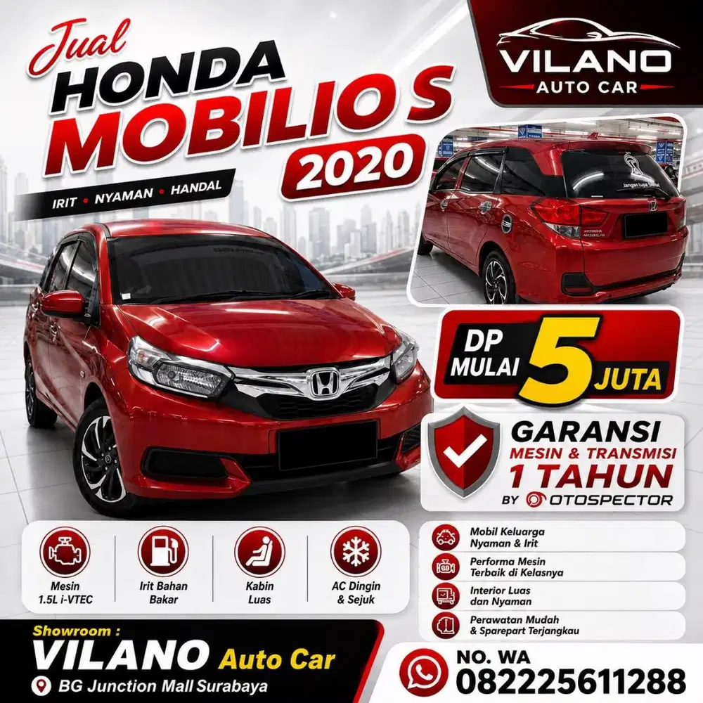 Mobilio S MT 2020 upgrade RS Harga 145 jt