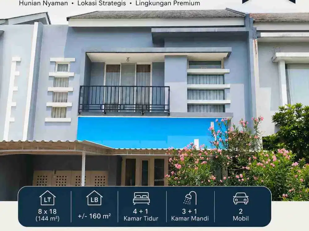 Gading Serpong Cluster Topaz PHG uk 8x18 Semi Furnished