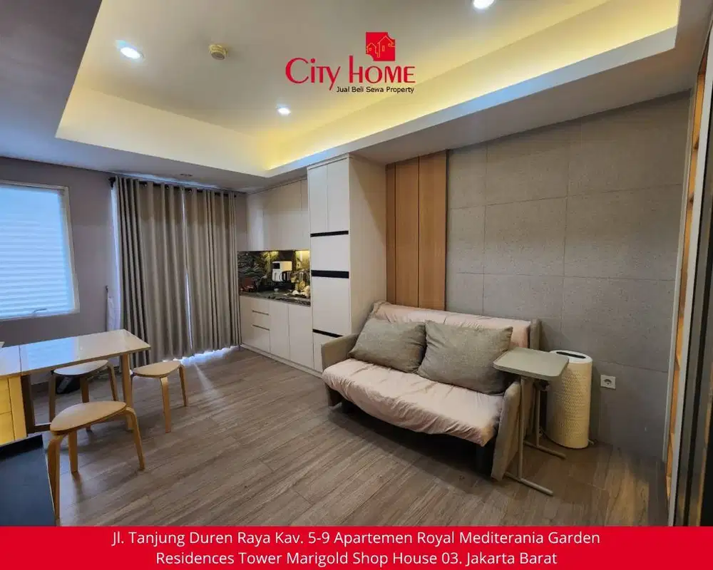 Dijual Apartemen Furnished di Royal Mediterania Garden Residences