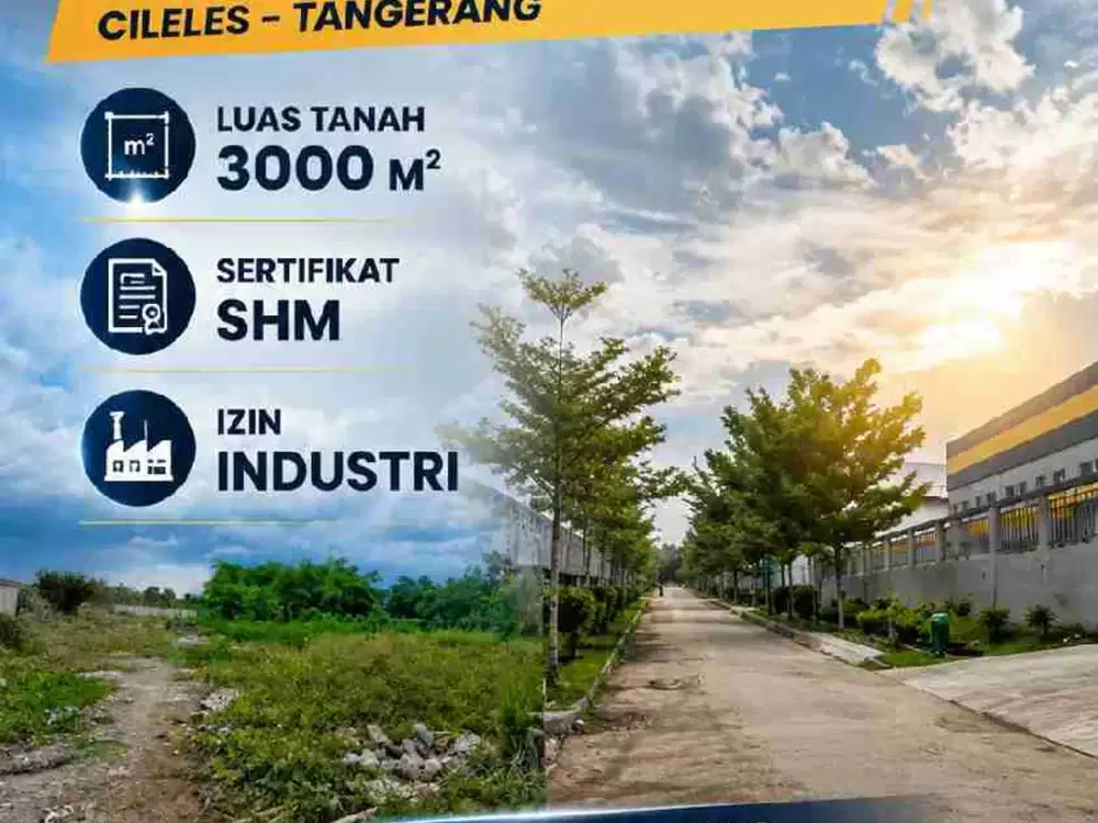 Dijual Tanah di Kawasan Industri Sumber Rejeki Dekat Akses Tol Serbaraja