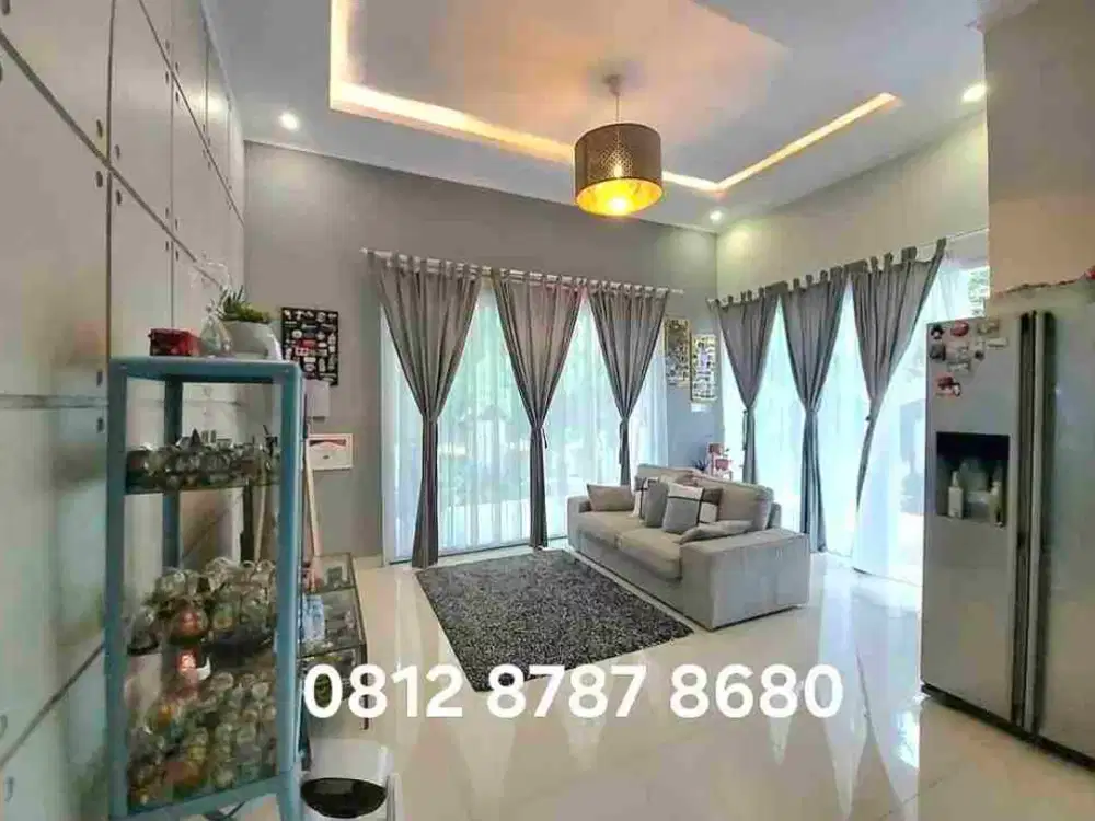 DIJUAL RUMAH HOEK SEMI FURNISHED DI NUSA LOKA BSD 5 MENIT KE TOL BSD & PASMOD,BISA KPR,NEGOTIABLE!