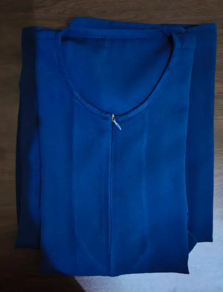Dress Navy Ruffle