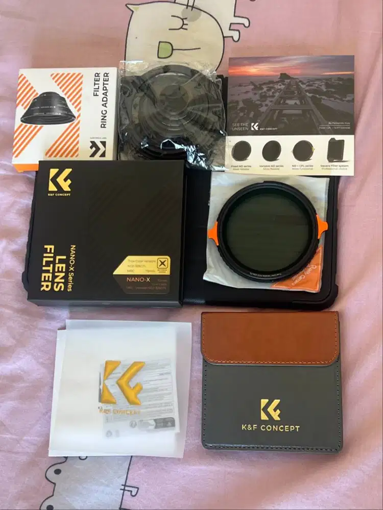 K&F Concept True Color 2 in 1 Variable ND2-32+CPL 72mm + Step Up Ring