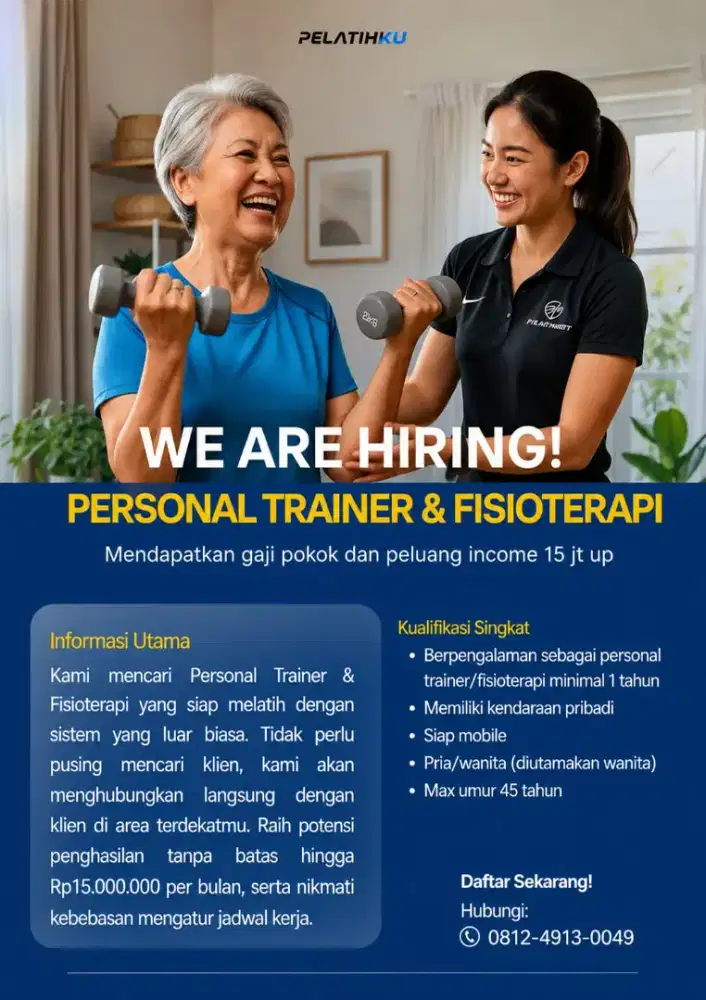 D butuhkan personal trainer atau fisioterapi