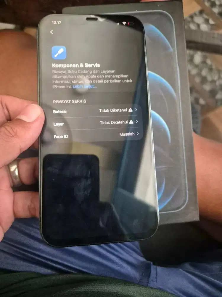 Iphone 12 pro max 128gb all operator ios terbaru bebas riset bs TT