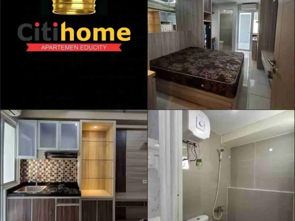 Sewa bulanan studio furnisd apartemen educity by Citihome