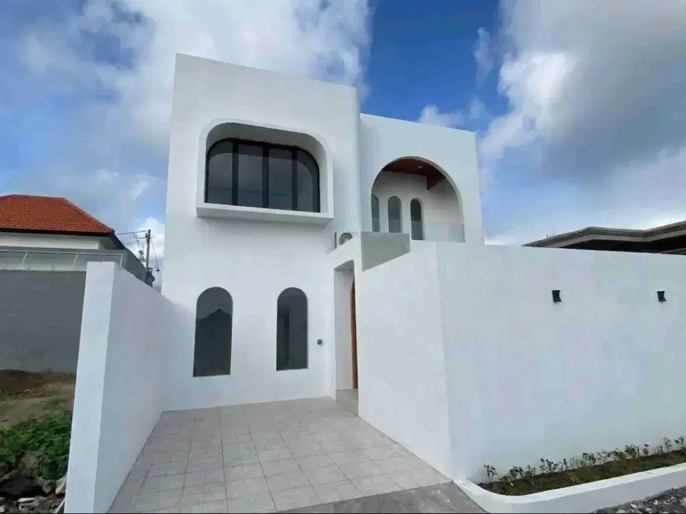 Villa Modern Minimalis View Sawah, Harga Terjangkau 1 M-an di Pantai Tanah Lot, Tabanan