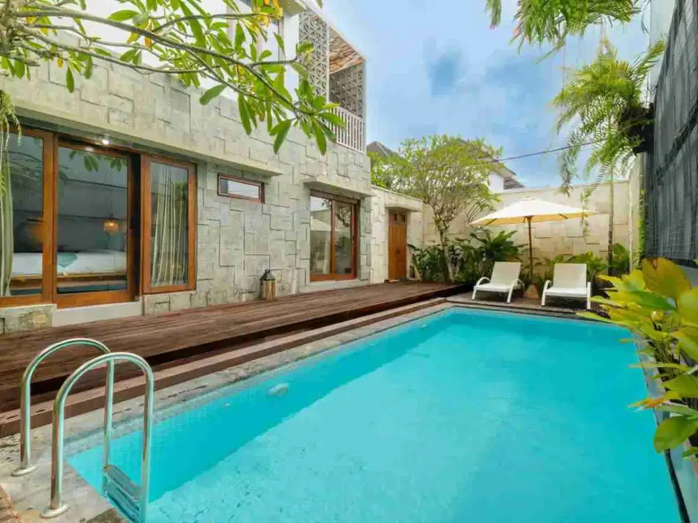 Brand New Modern Minimalist Villa, Fully Furnished, Strategic Location at Jimbaran, South Kuta