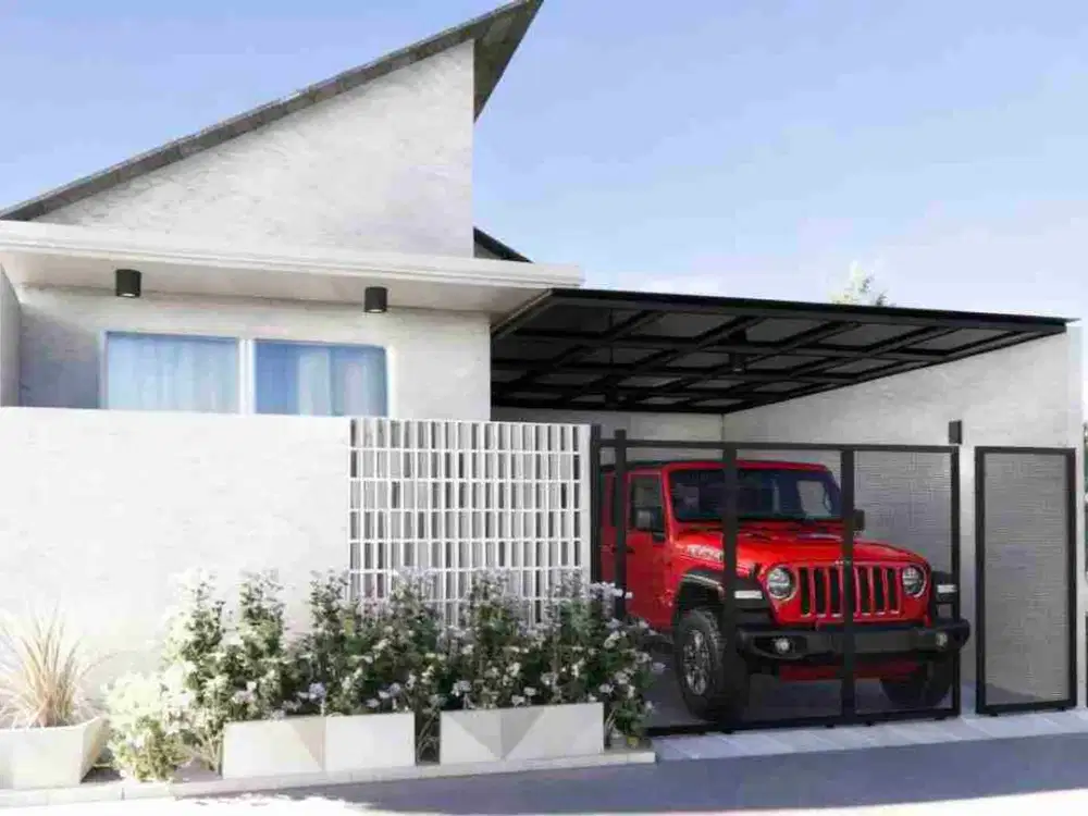 Villa Modern Minimali, View Sungai & Sawah, Harga Hanya 1,055 M @Saba, Gianyar dekat Sanur & Denpasar
