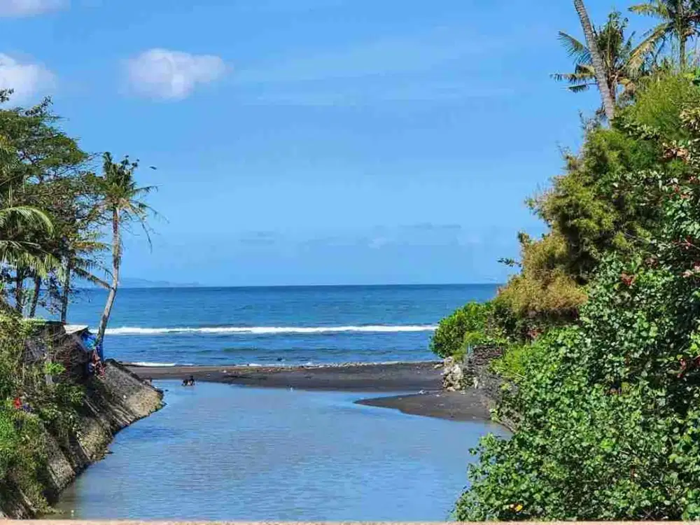 Tanah Kavling Jalan Kaki ke Pantai, View Laut & Sungai, Cocok dibangun Villa di Saba, Blahbatuh, Gianyar dekat Sanur & Denpasar